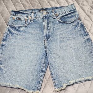 Ralph Lauren Faded Blue Kids Denim Shorts